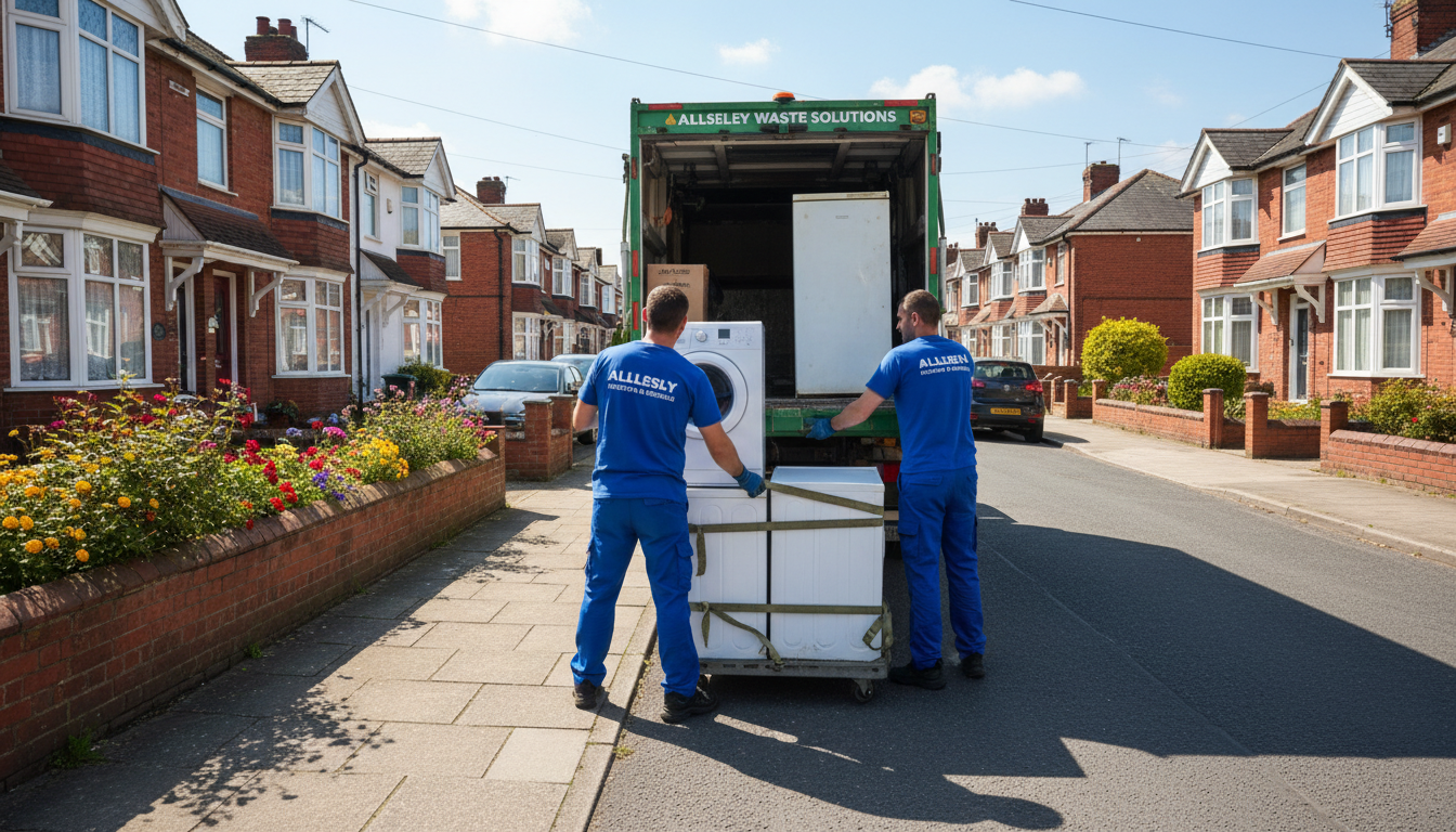 Professional Appliance Removal team in Allesley loading waste into van