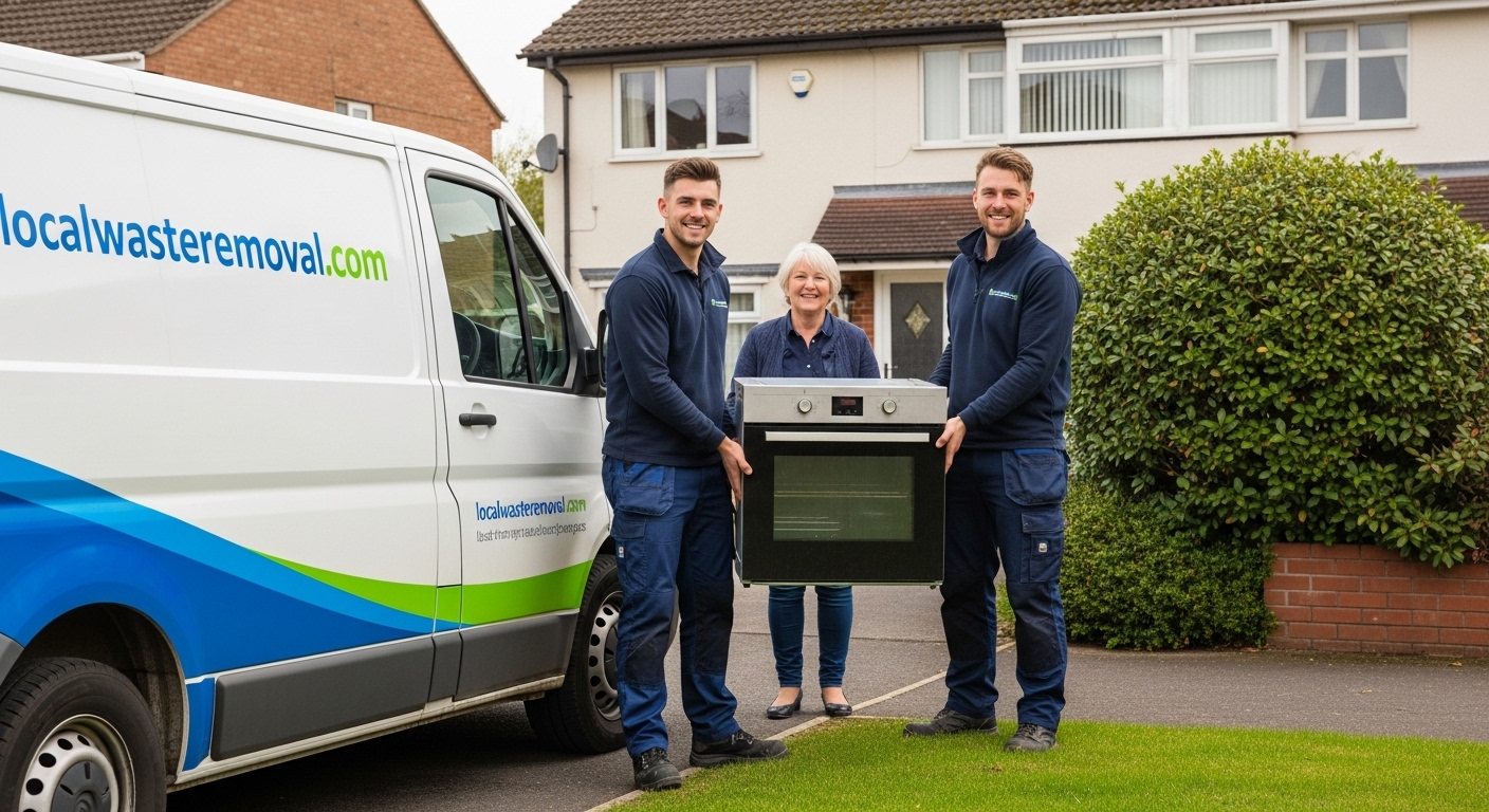 Professional Appliance Removal team in Alum Rock loading waste into van