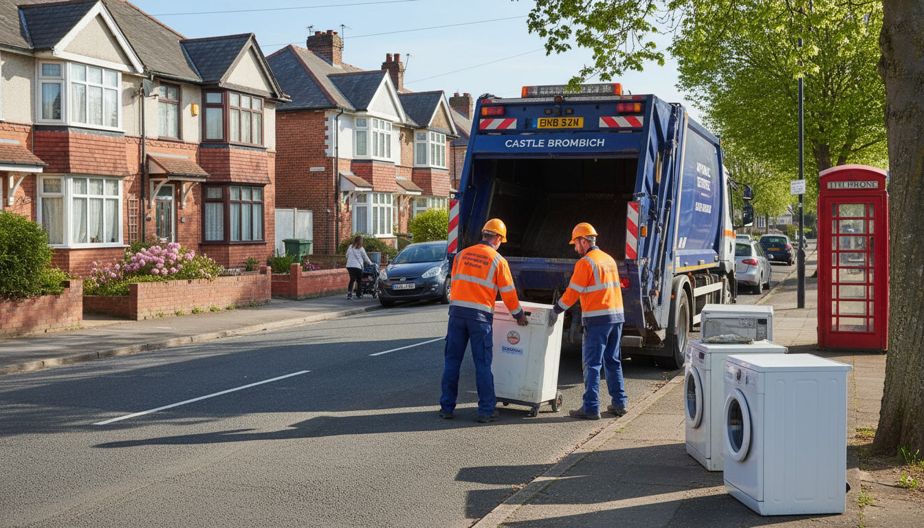 Professional Appliance Removal team in Castle Bromwich loading waste into van