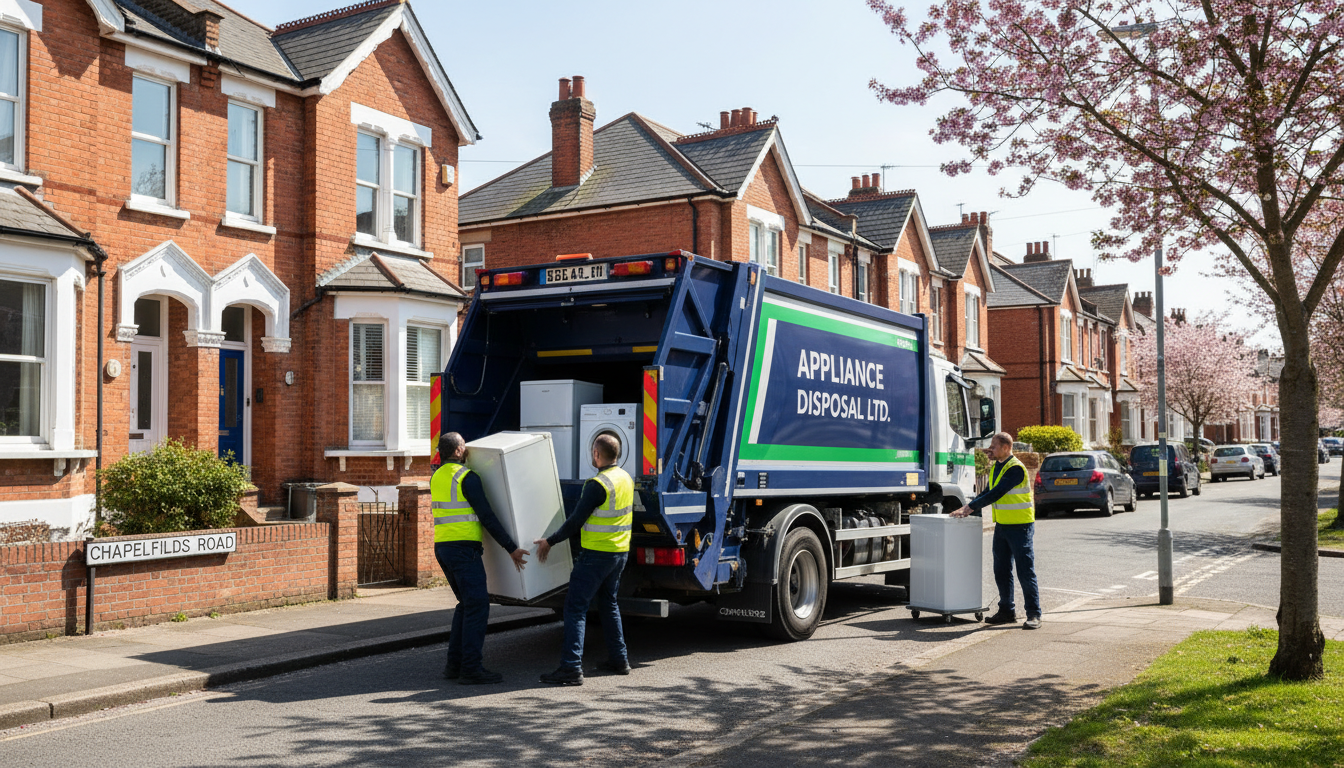 Professional Appliance Removal team in Chapelfields loading waste into van