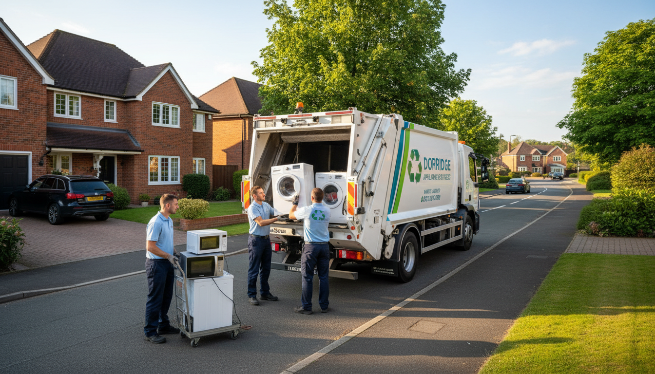 Professional Appliance Removal team in Dorridge loading waste into van