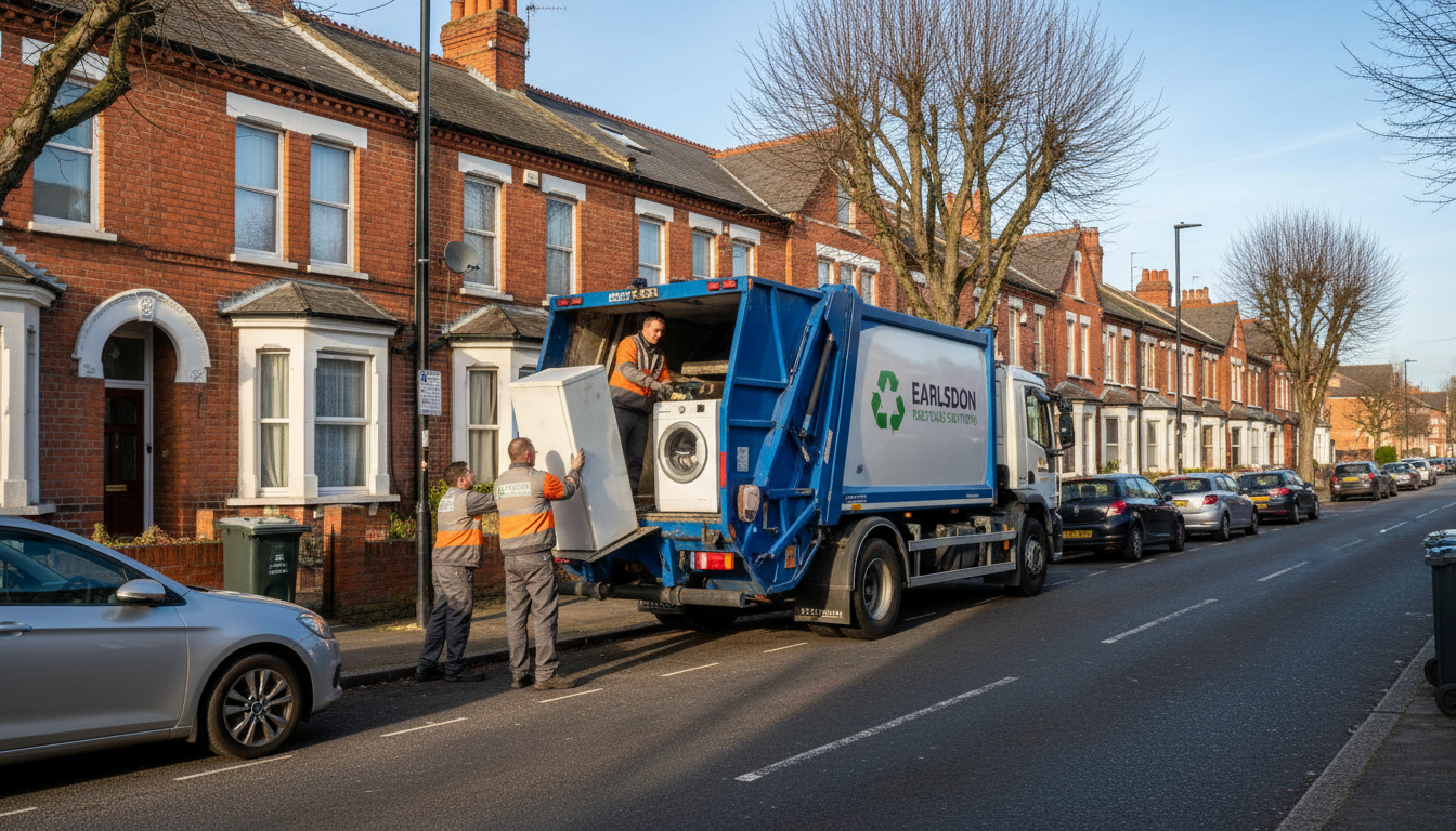 Professional Appliance Removal team in Earlsdon loading waste into van