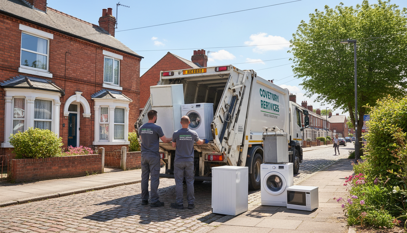 Professional Appliance Removal team in Gosford Green loading waste into van
