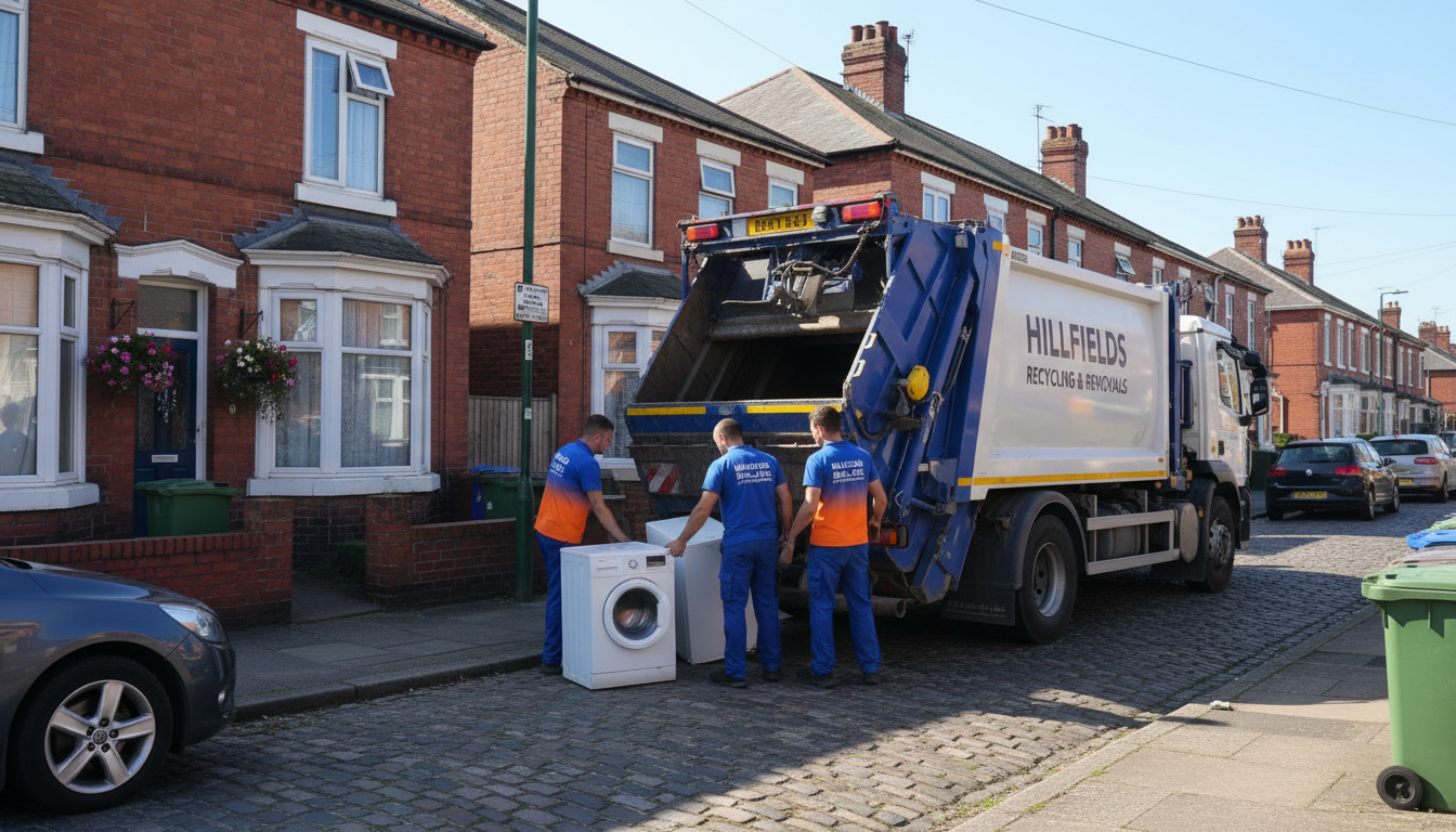Professional Appliance Removal team in Hillfields loading waste into van