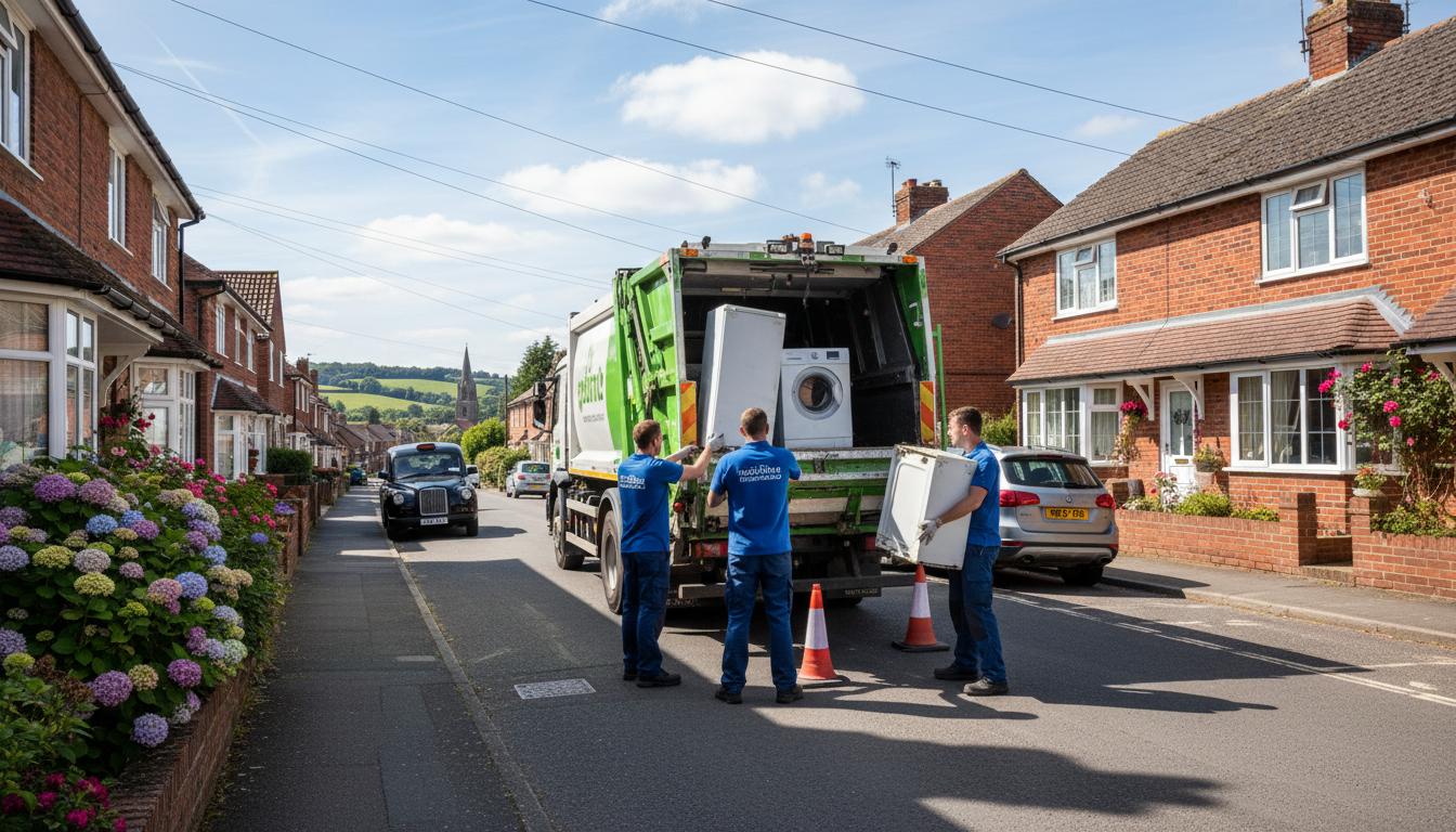 Professional Appliance Removal team in Hockley Heath loading waste into van