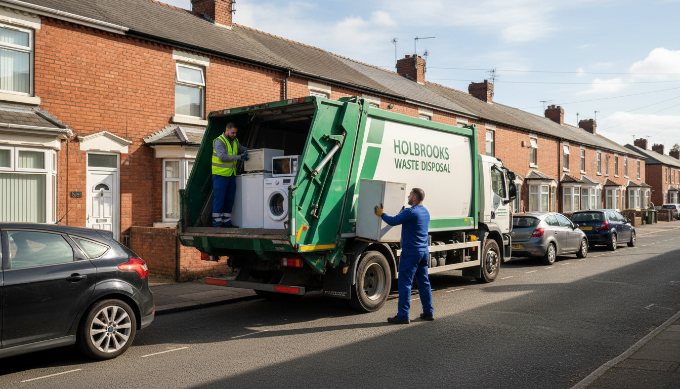 Professional Appliance Removal team in Holbrooks loading waste into van