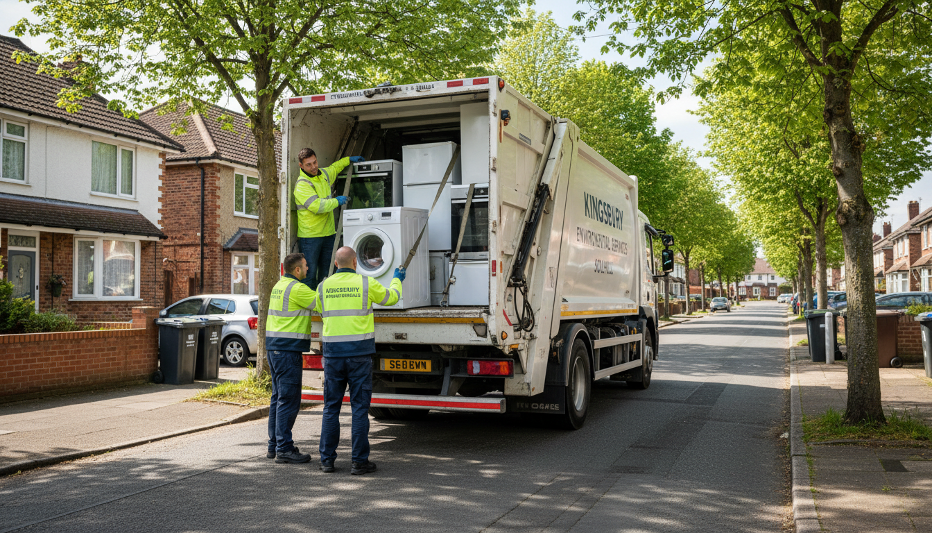 Professional Appliance Removal team in Kingshurst loading waste into van