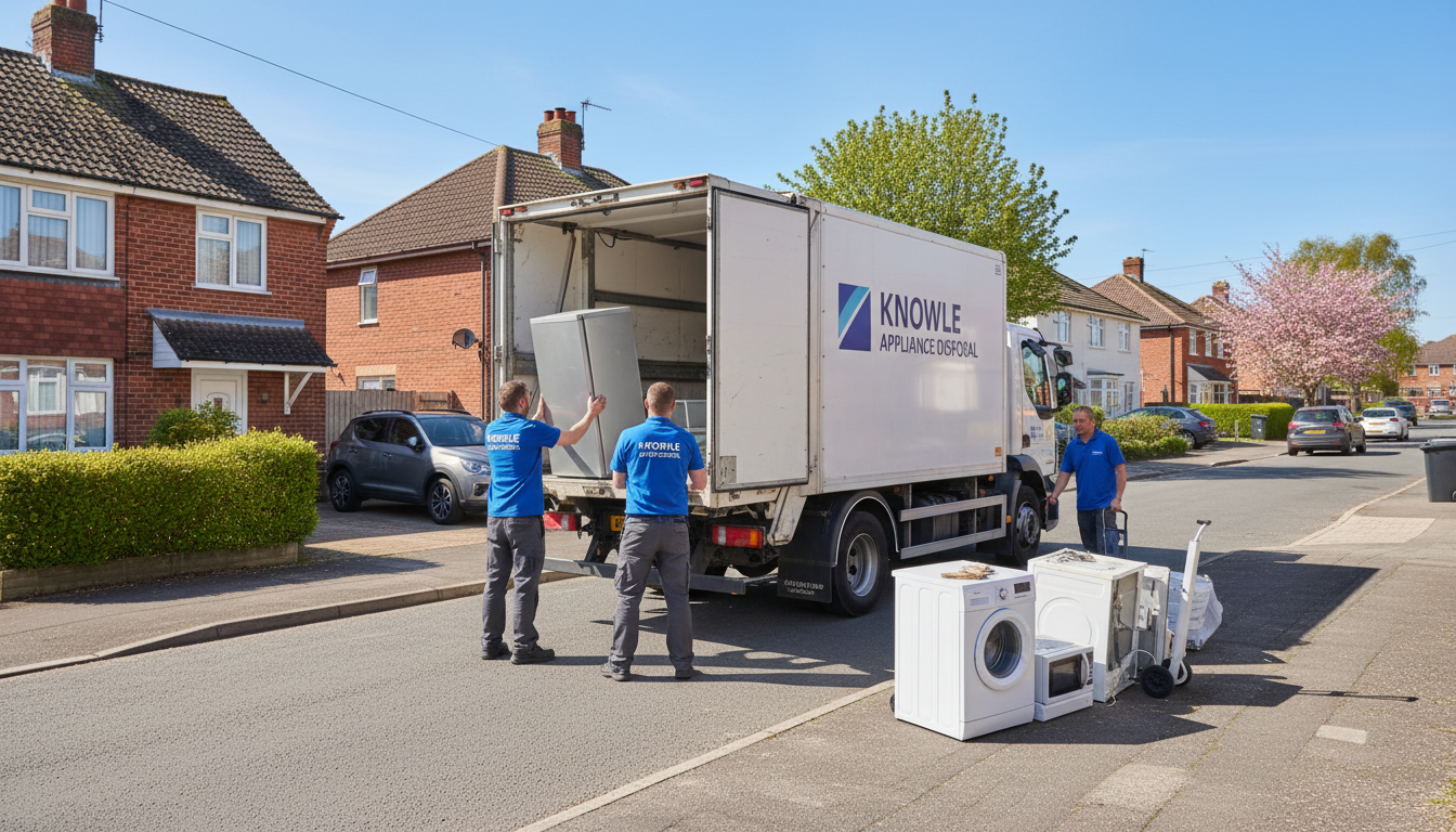 Professional Appliance Removal team in Knowle loading waste into van