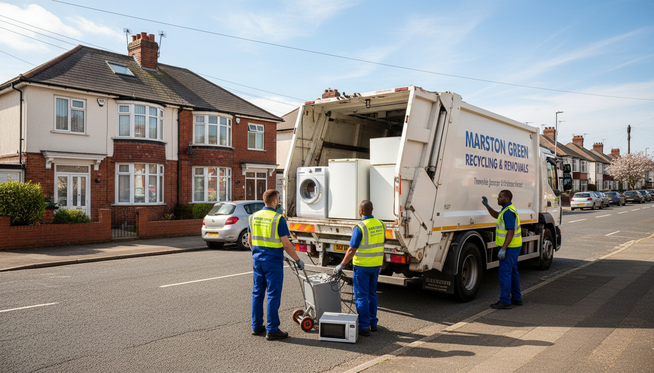 Professional Appliance Removal team in Marston Green loading waste into van