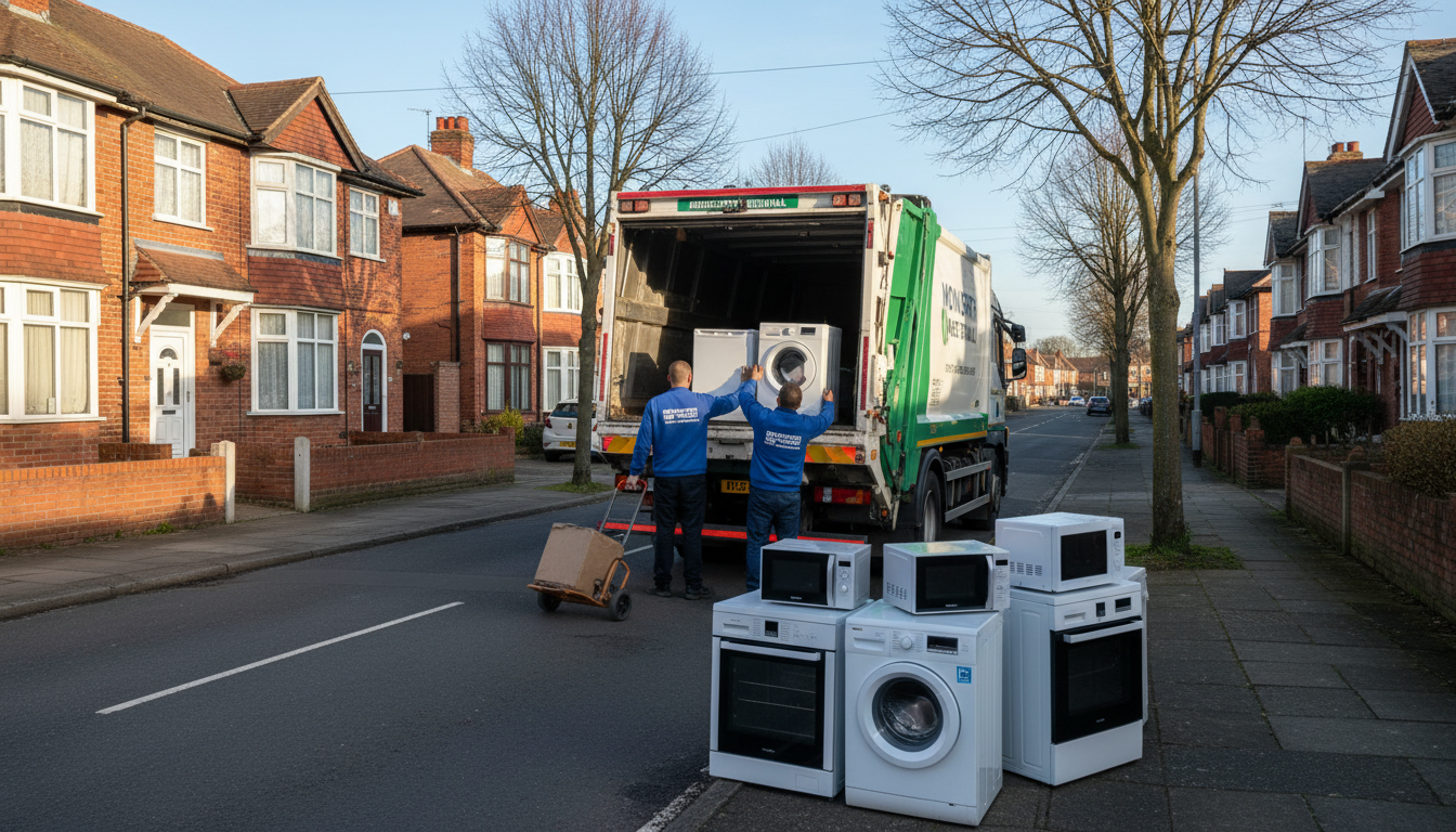 Professional Appliance Removal team in Monkspath loading waste into van