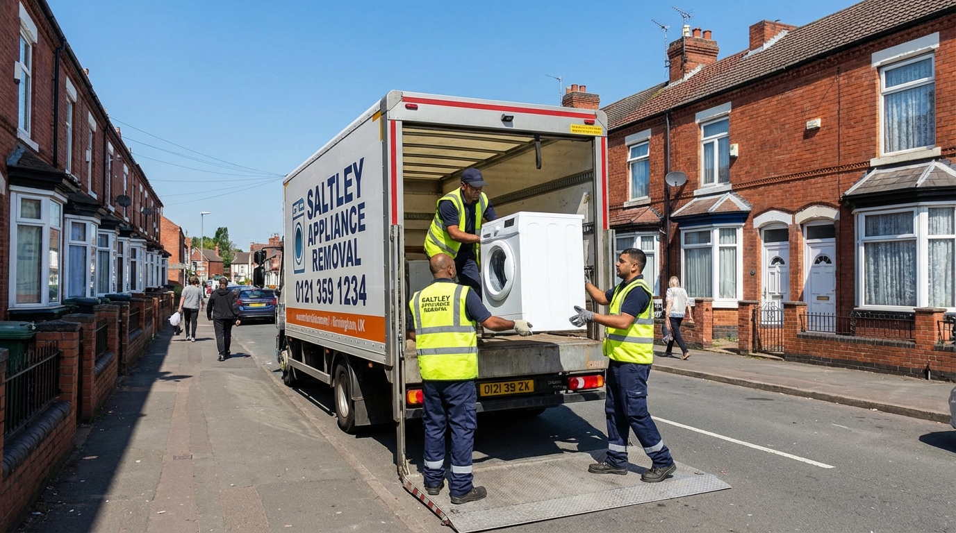 Professional Appliance Removal team in Saltley loading waste into van