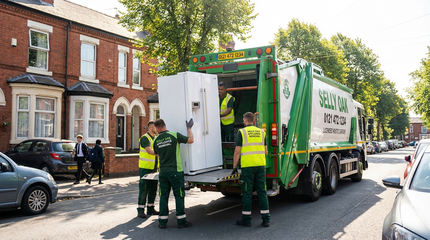 Professional Appliance Removal team in Selly Oak loading waste into van