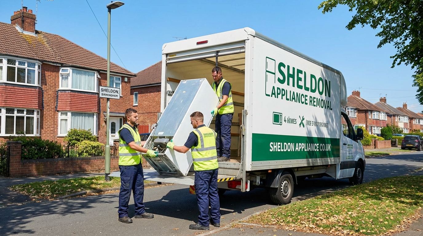 Professional Appliance Removal team in Sheldon loading waste into van