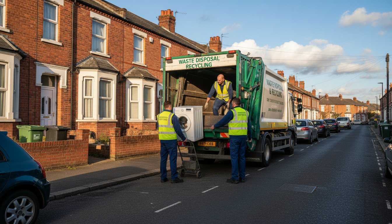 Professional Appliance Removal team in Smithfield loading waste into van