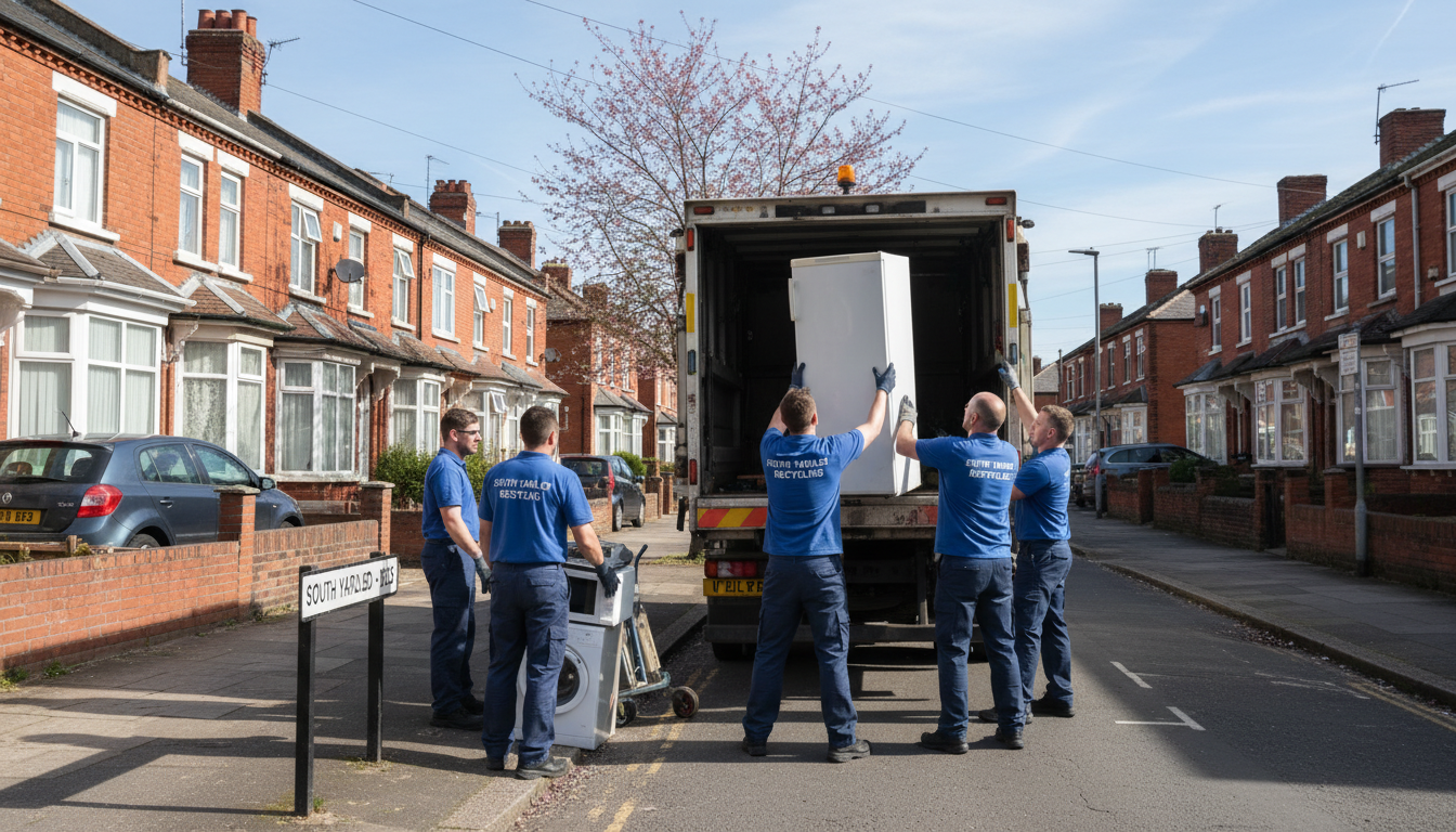 Professional Appliance Removal team in South Yardley loading waste into van
