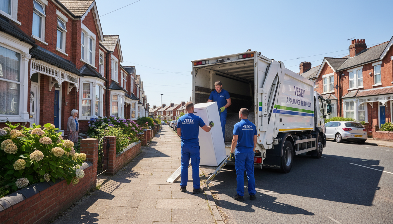 Professional Appliance Removal team in Sutton Vesey loading waste into van