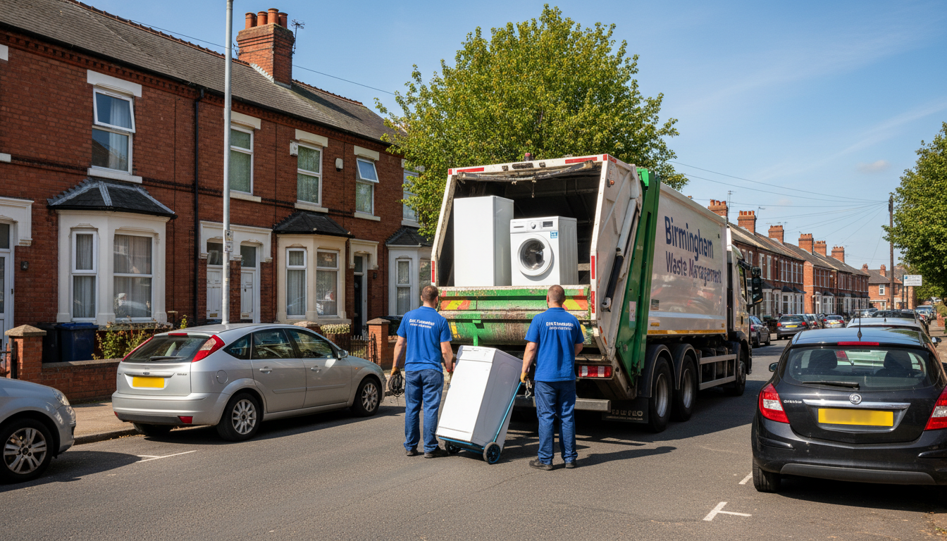 Professional Appliance Removal team in Washwood Heath loading waste into van