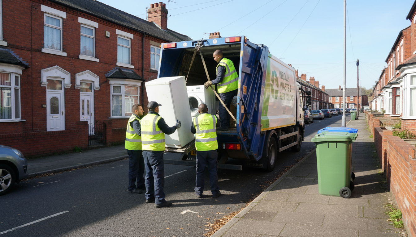 Professional Appliance Removal team in Weoley Castle loading waste into van