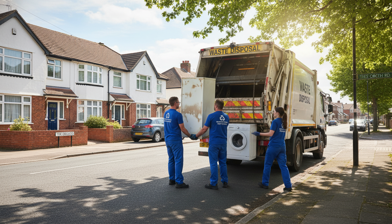 Professional Appliance Removal team in West Heath loading waste into van