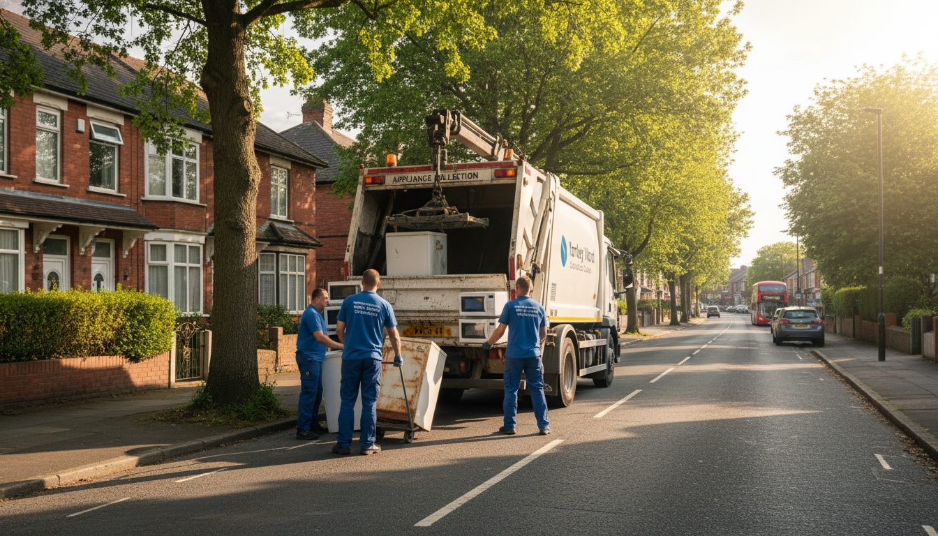 Professional Appliance Removal team in Yardley Wood loading waste into van