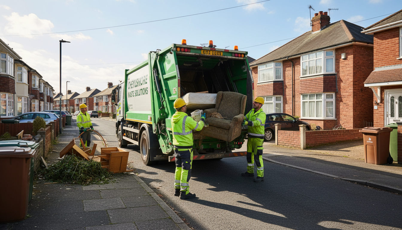 Professional Bulky Waste Removal team in Cheylesmore loading waste into van