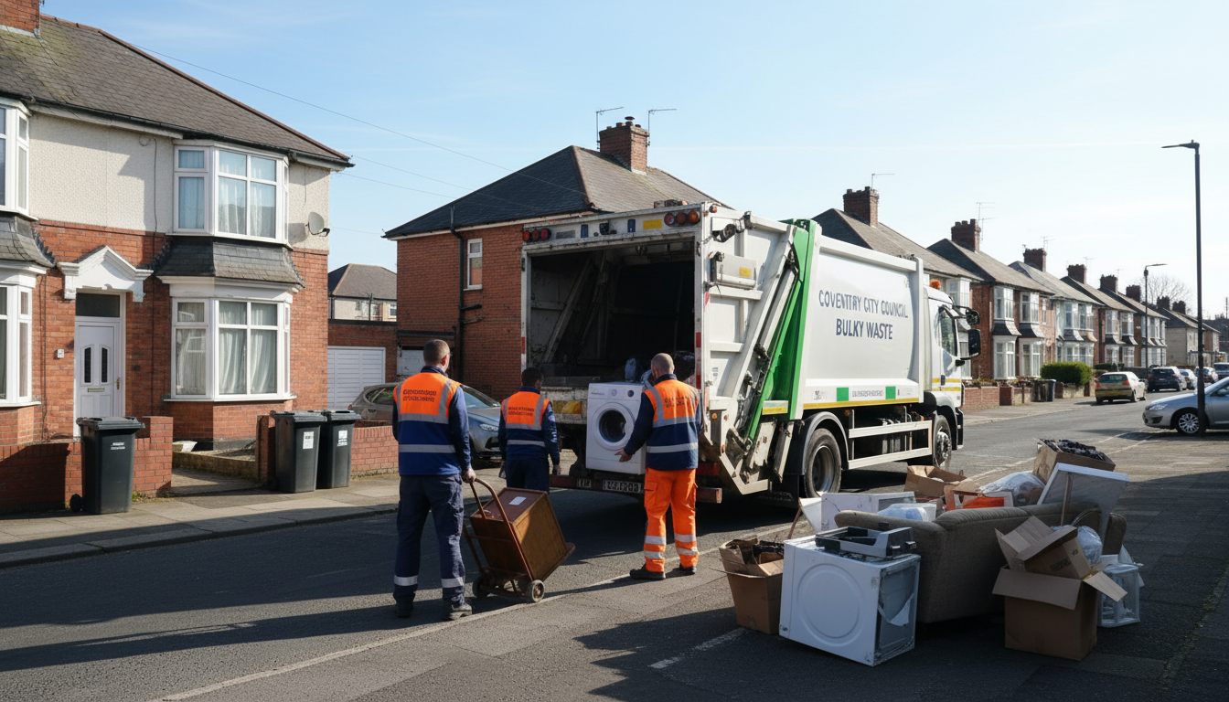 Professional Bulky Waste Removal team in Ernesford Grange loading waste into van
