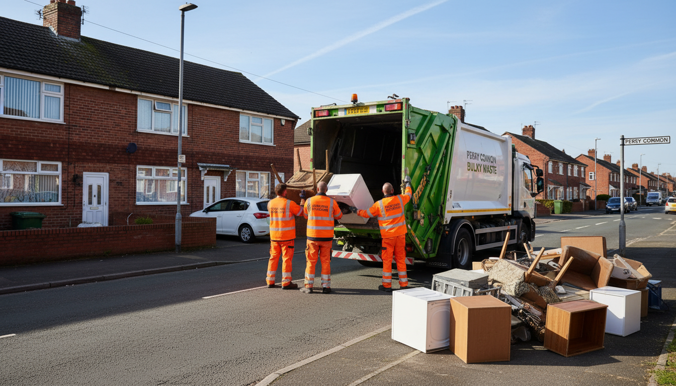 Professional Bulky Waste Removal team in Perry Common loading waste into van