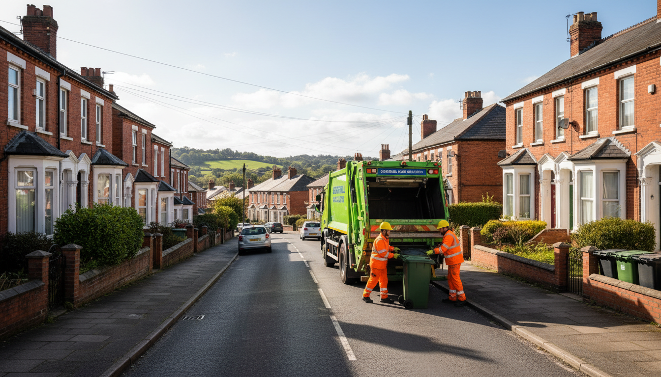 Professional Commercial Waste Removal team in Bickenhill loading waste into van
