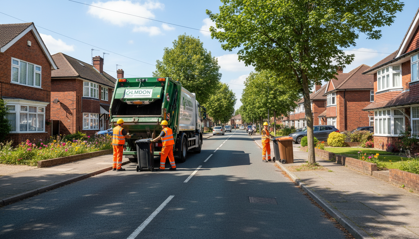 Professional Commercial Waste Removal team in Elmdon loading waste into van