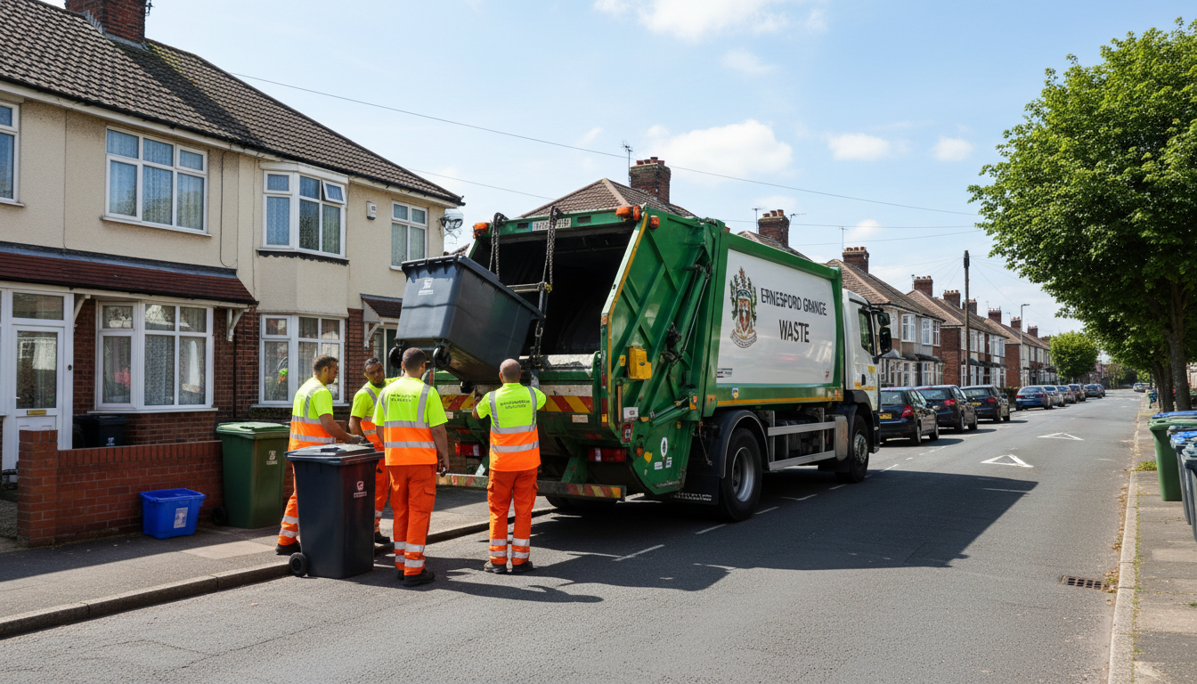 Professional Commercial Waste Removal team in Ernesford Grange loading waste into van