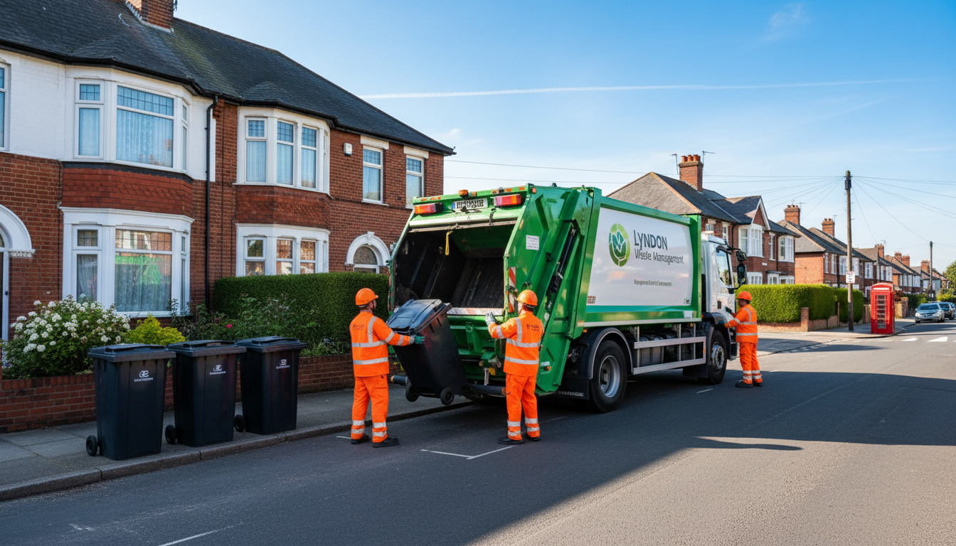 Professional Commercial Waste Removal team in Lyndon loading waste into van