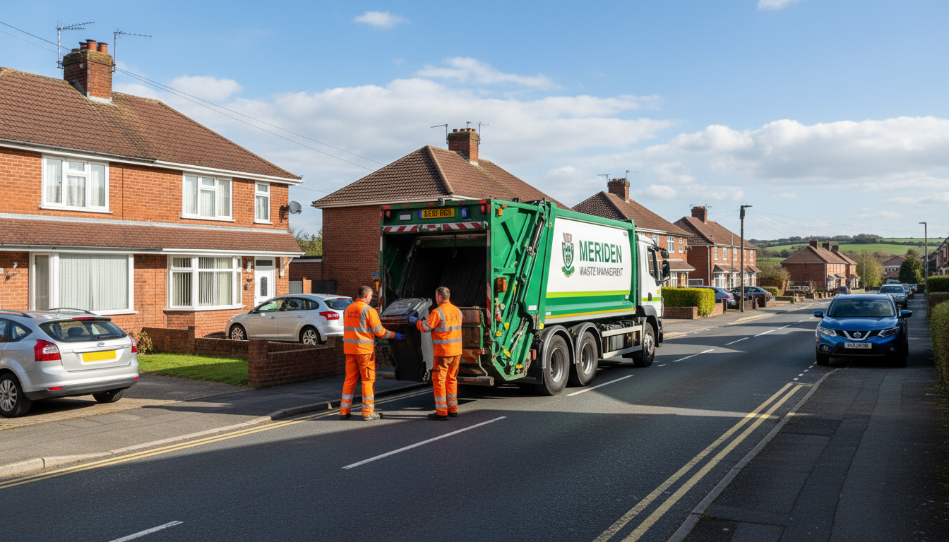 Professional Commercial Waste Removal team in Meriden loading waste into van