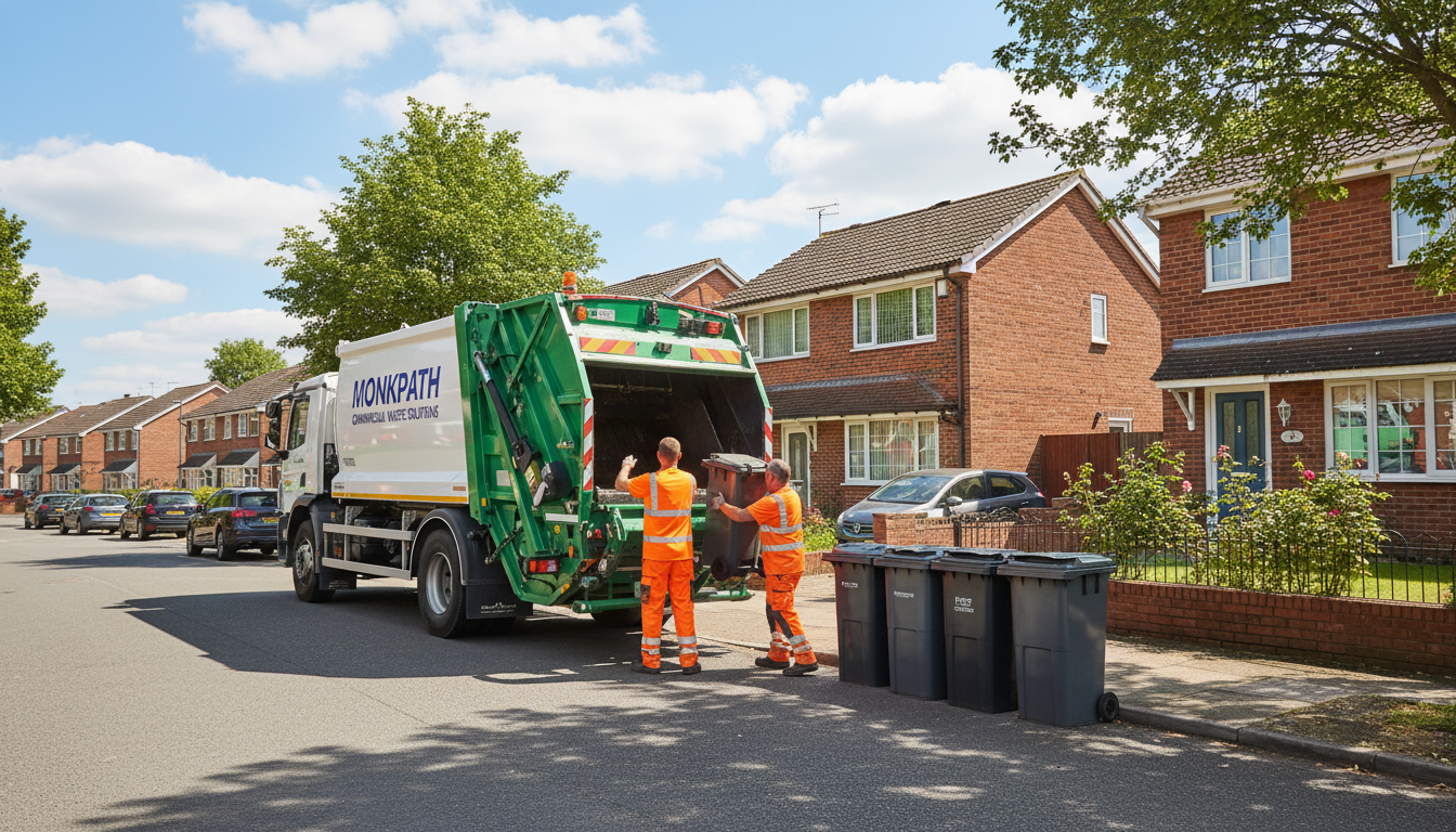 Professional Commercial Waste Removal team in Monkspath loading waste into van