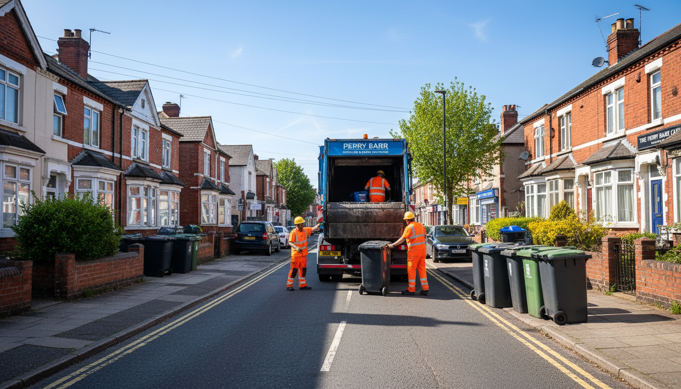 Professional Commercial Waste Removal team in Perry Barr loading waste into van