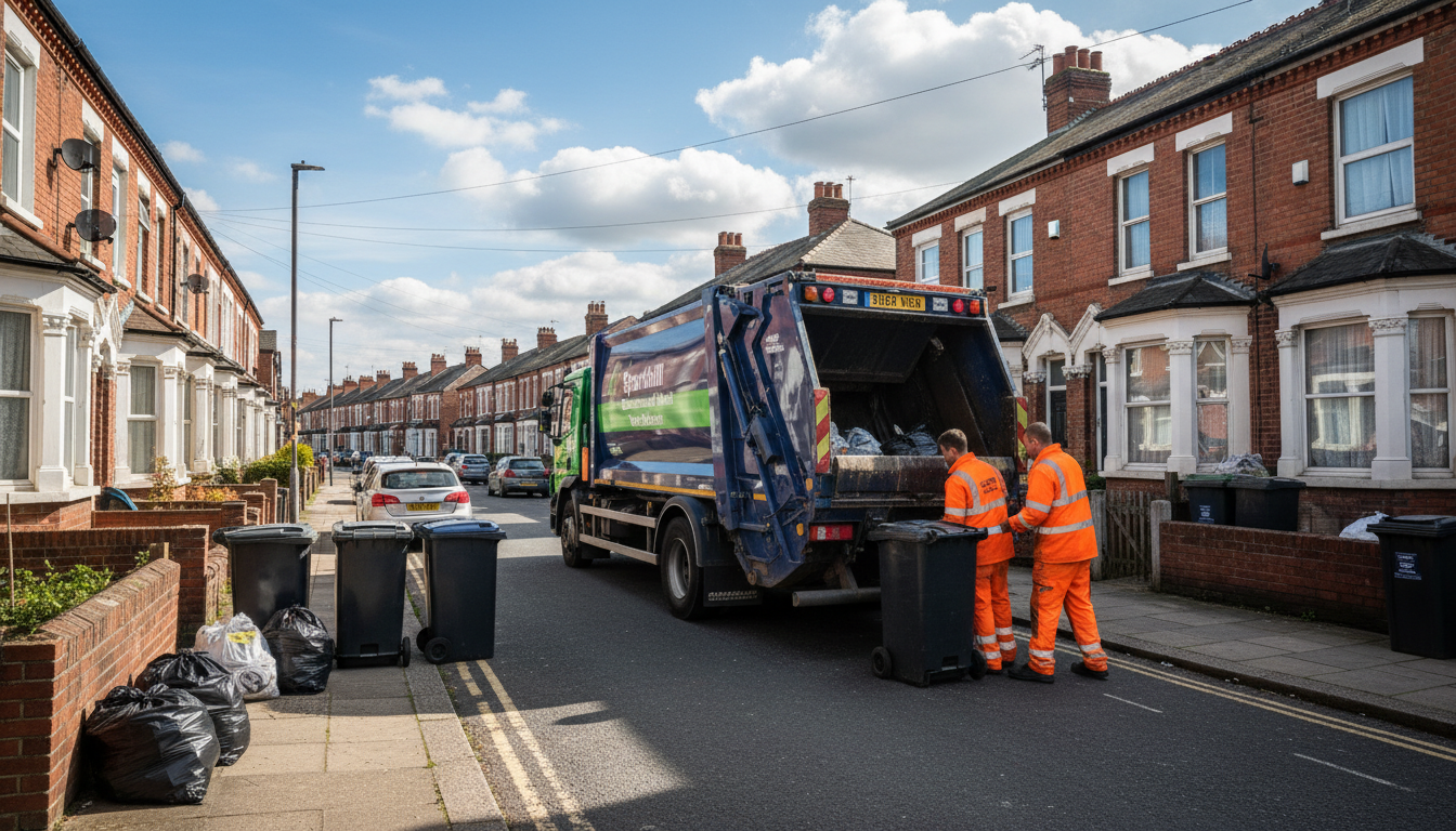 Professional Commercial Waste Removal team in Sparkhill loading waste into van