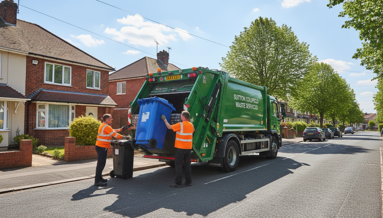 Professional Commercial Waste Removal team in Sutton Coldfield loading waste into van
