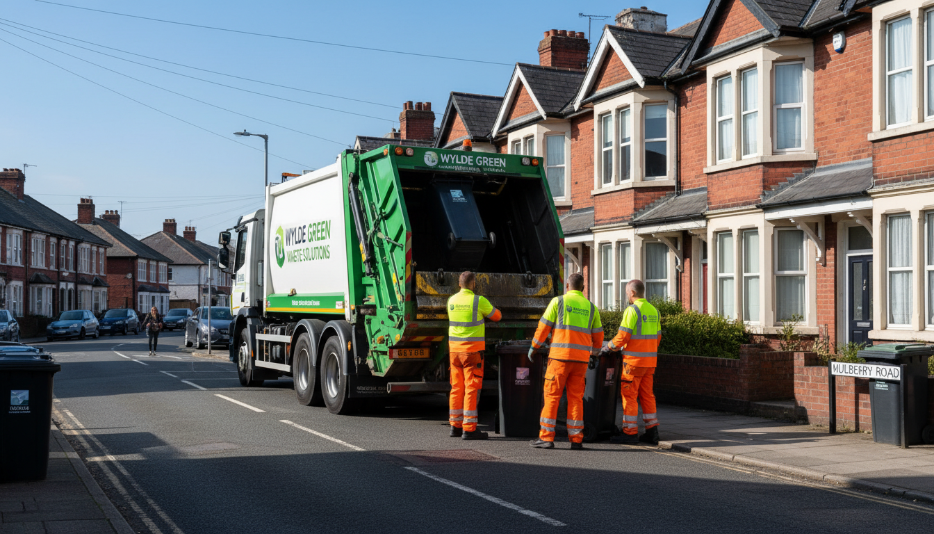 Professional Commercial Waste Removal team in Wylde Green loading waste into van