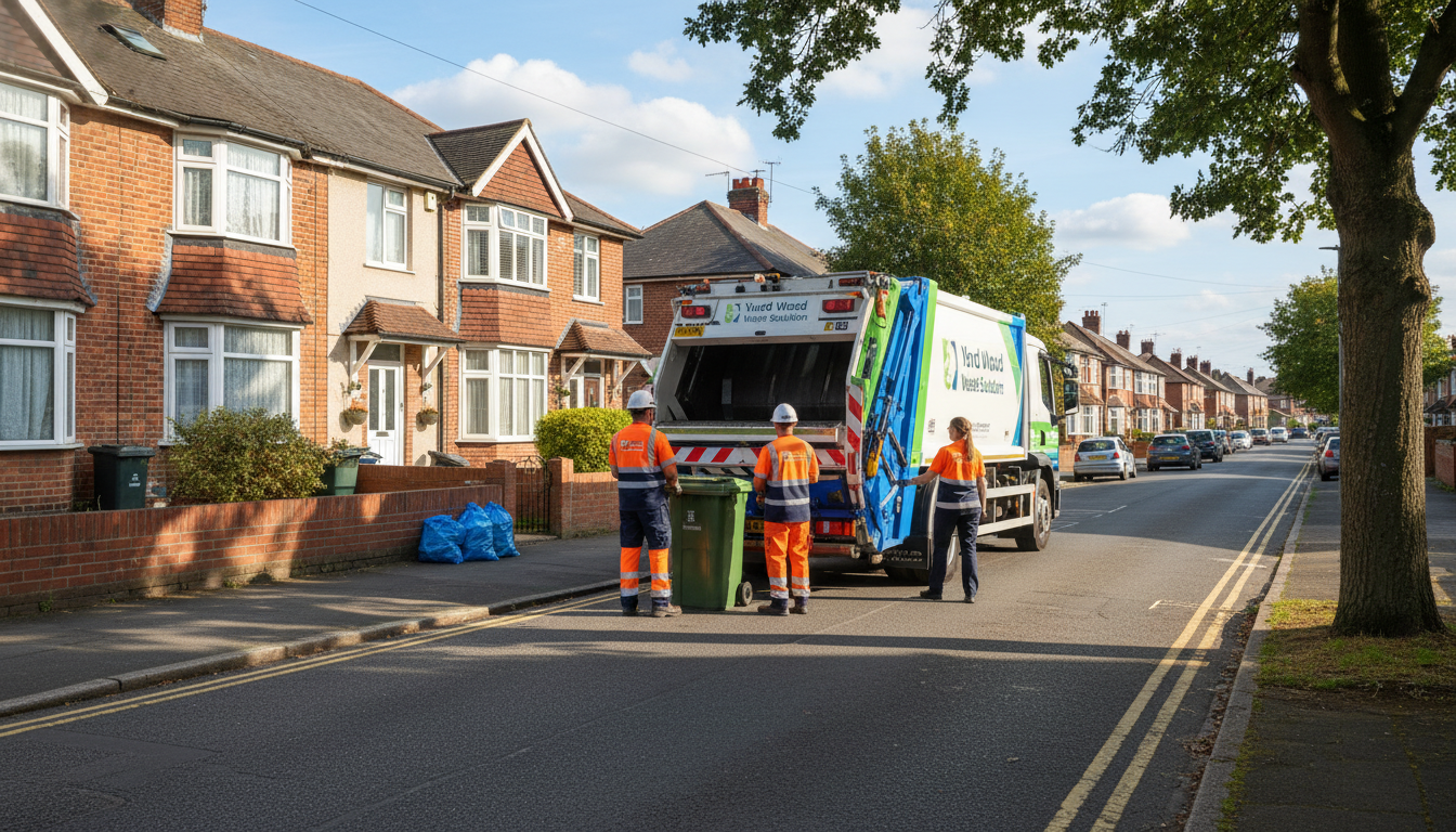 Professional Commercial Waste Removal team in Yardley Wood loading waste into van