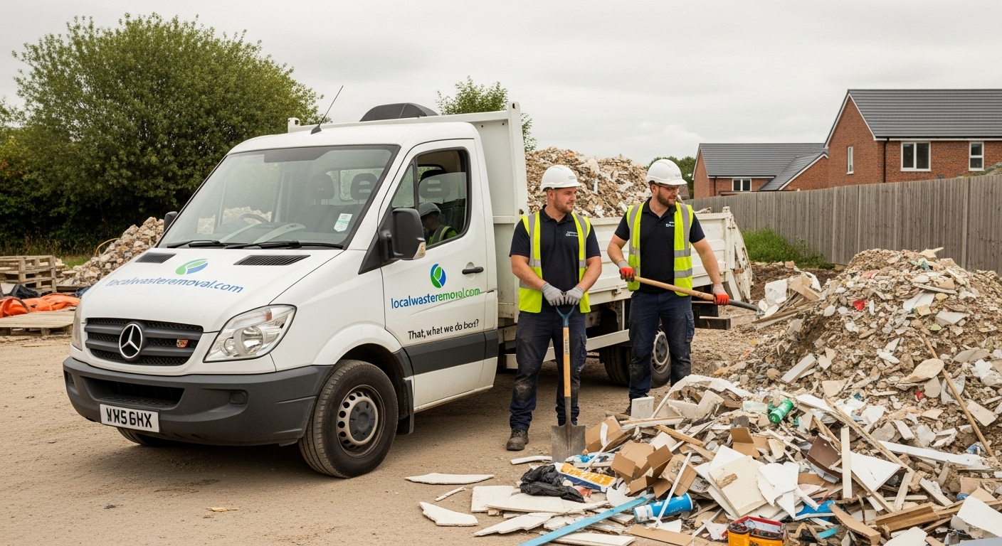 Professional Construction Waste Removal team in Acocks Green loading waste into van