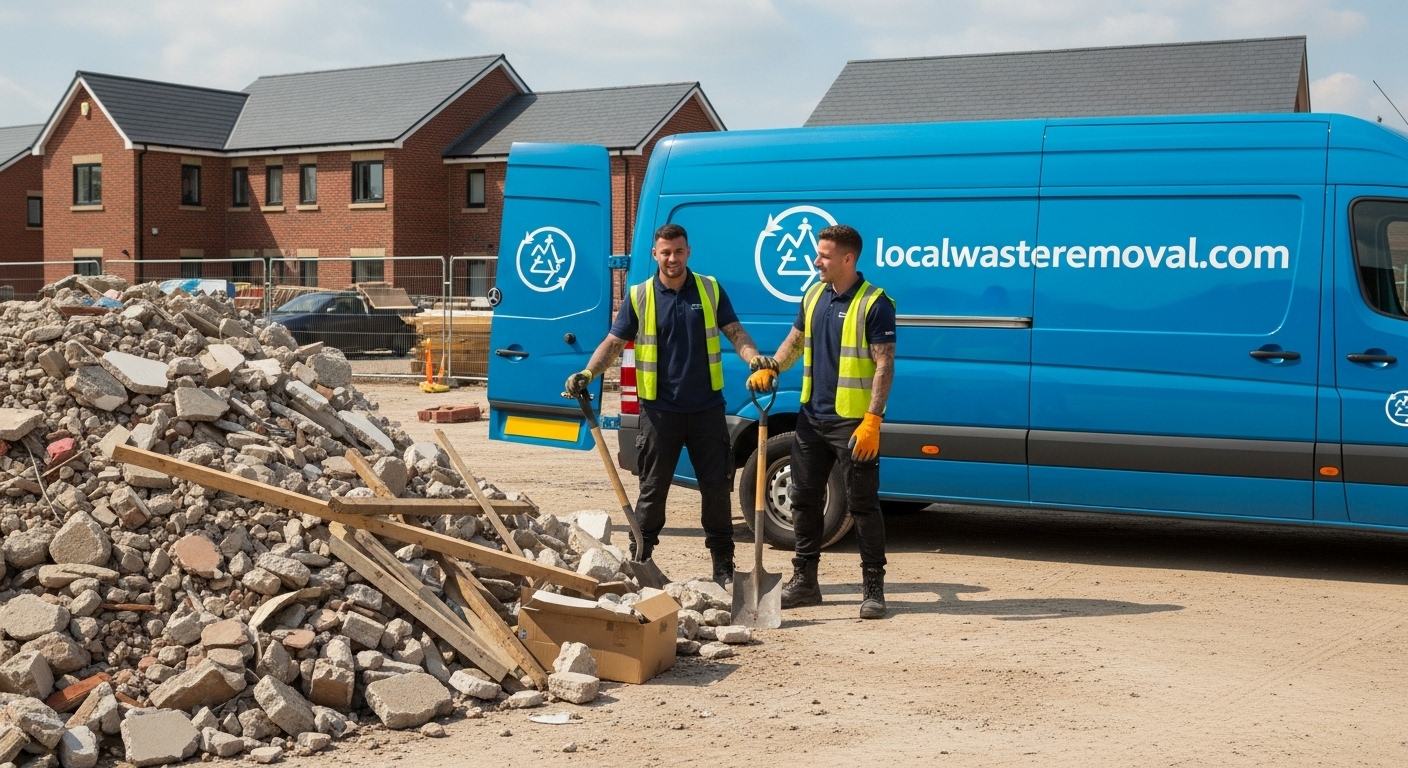 Professional Construction Waste Removal team in Alum Rock loading waste into van