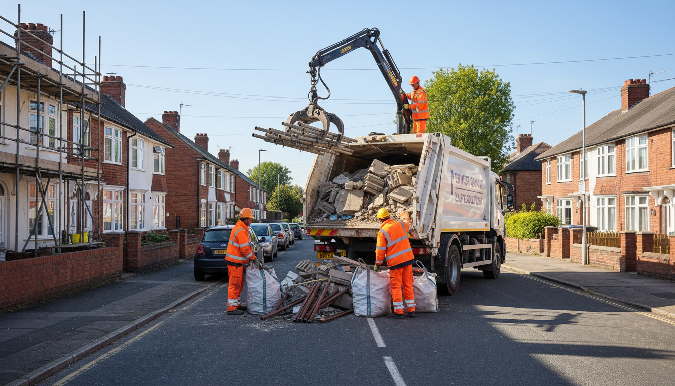 Professional Construction Waste Removal team in Ernesford Grange loading waste into van