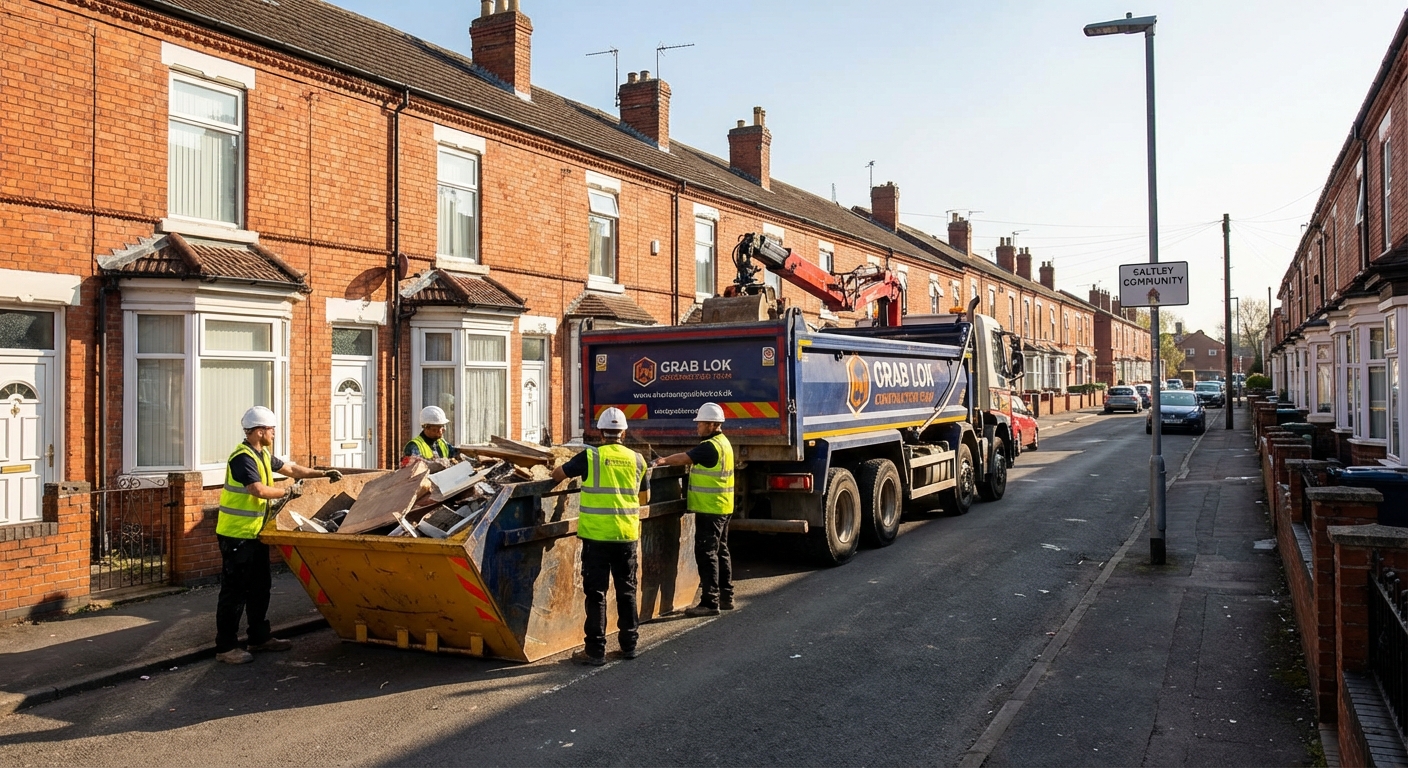 Professional Construction Waste Removal team in Saltley loading waste into van