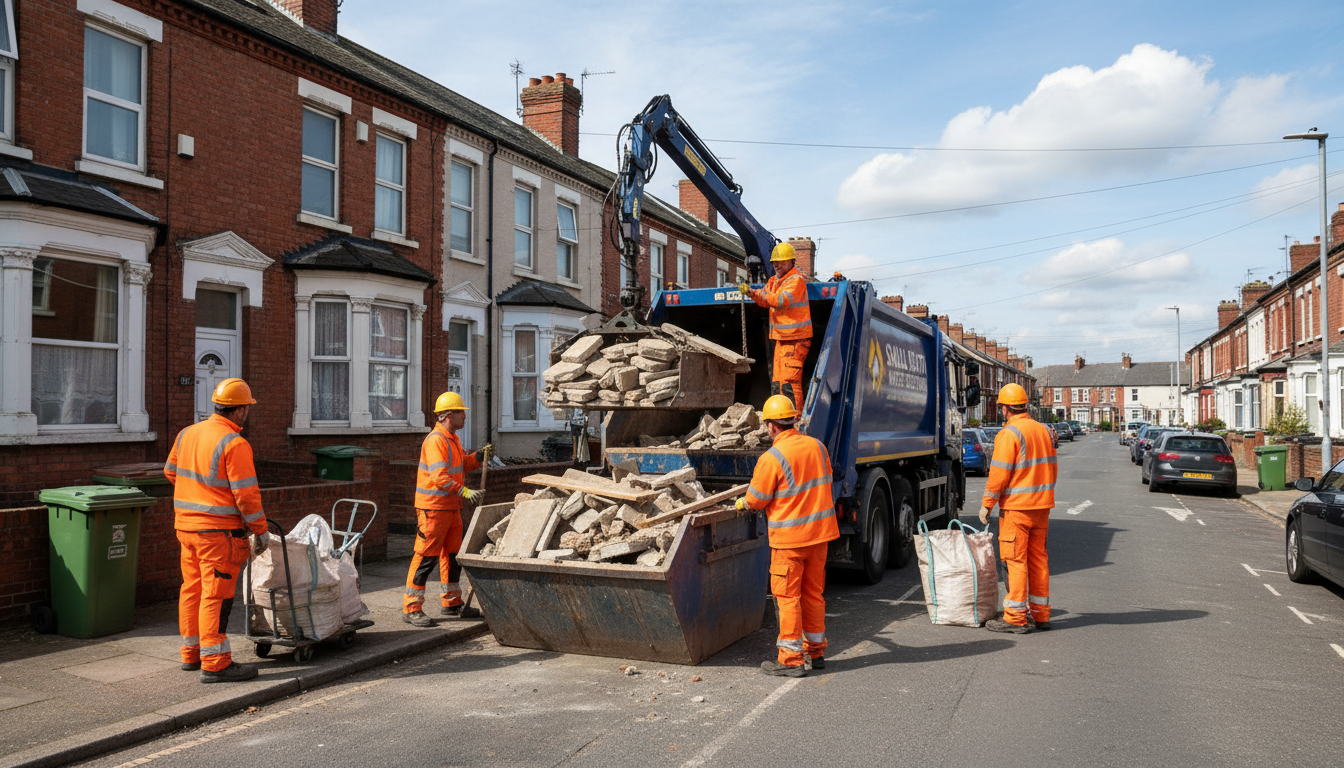 Professional Construction Waste Removal team in Small Heath loading waste into van