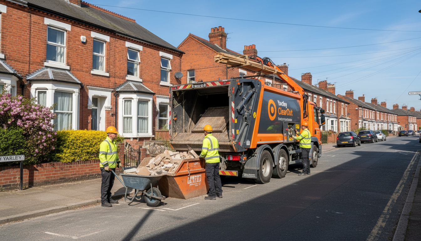 Professional Construction Waste Removal team in South Yardley loading waste into van