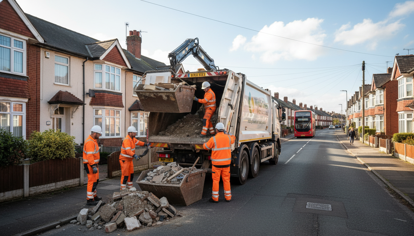 Professional Construction Waste Removal team in Wylde Green loading waste into van