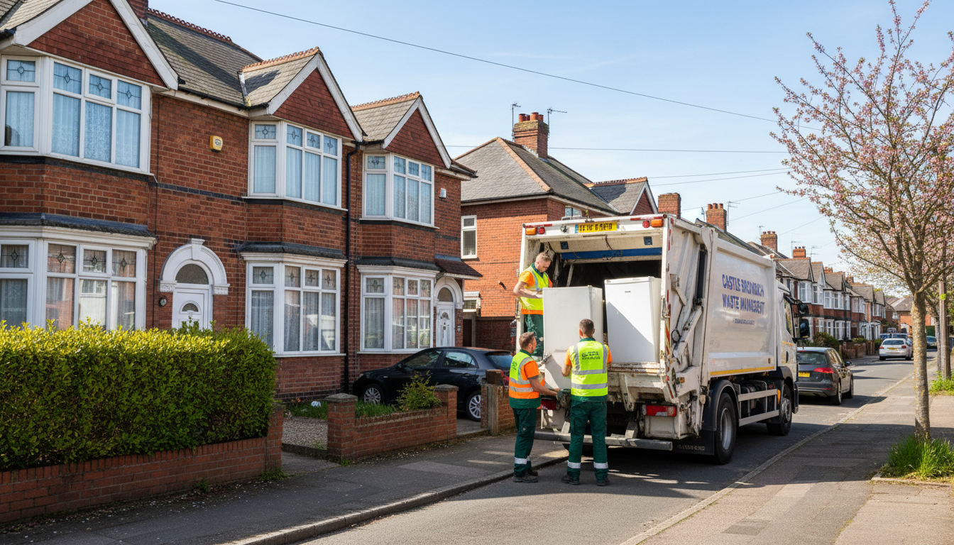 Professional Fridge Removal team in Castle Bromwich loading waste into van