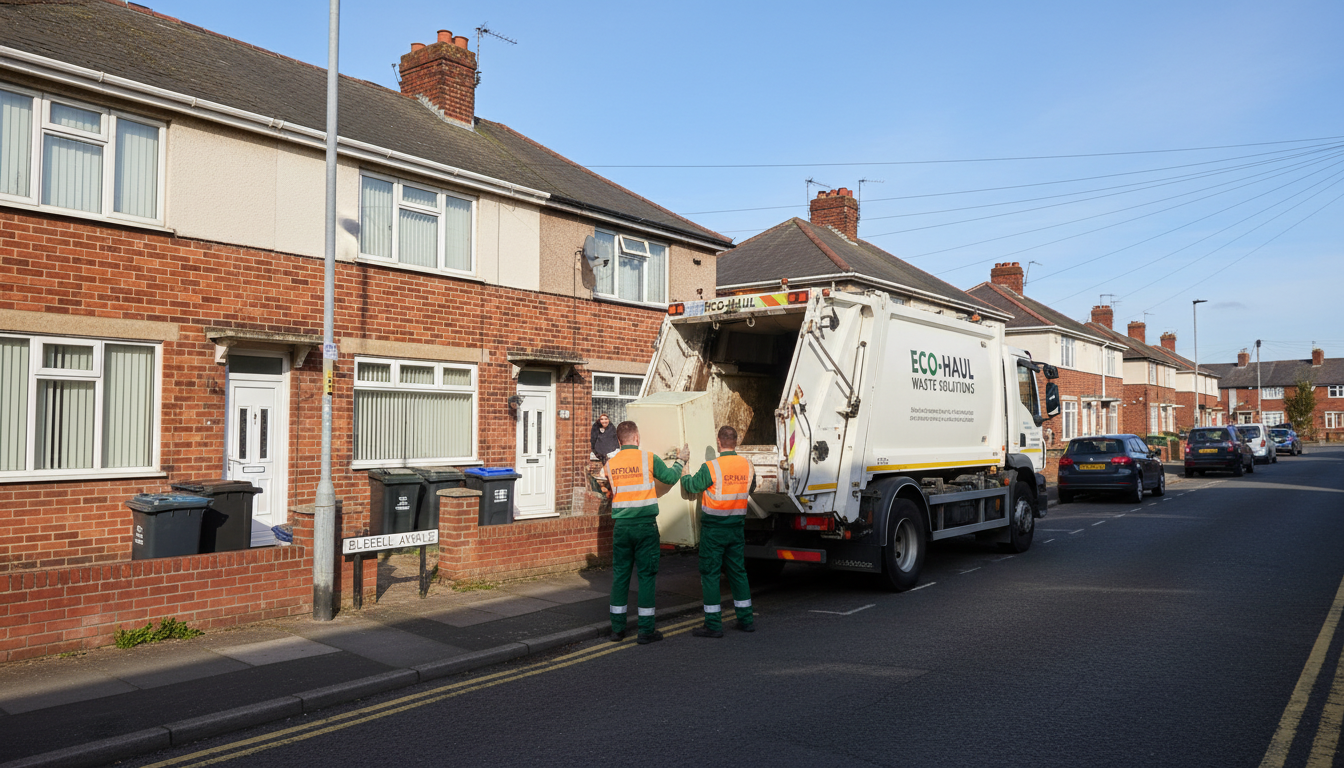 Professional Fridge Removal team in Chelmsley Wood loading waste into van