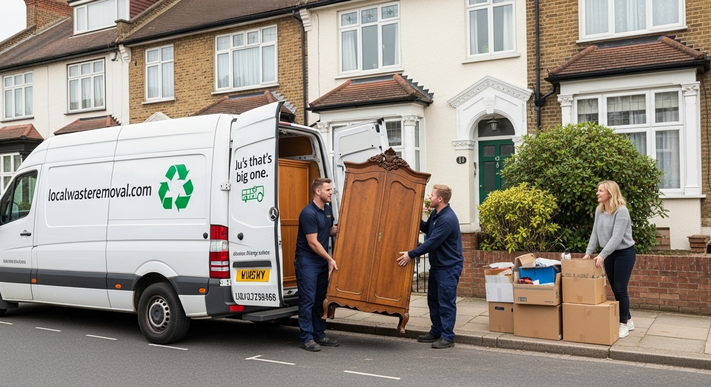 Professional Furniture Removal team in Acocks Green loading waste into van