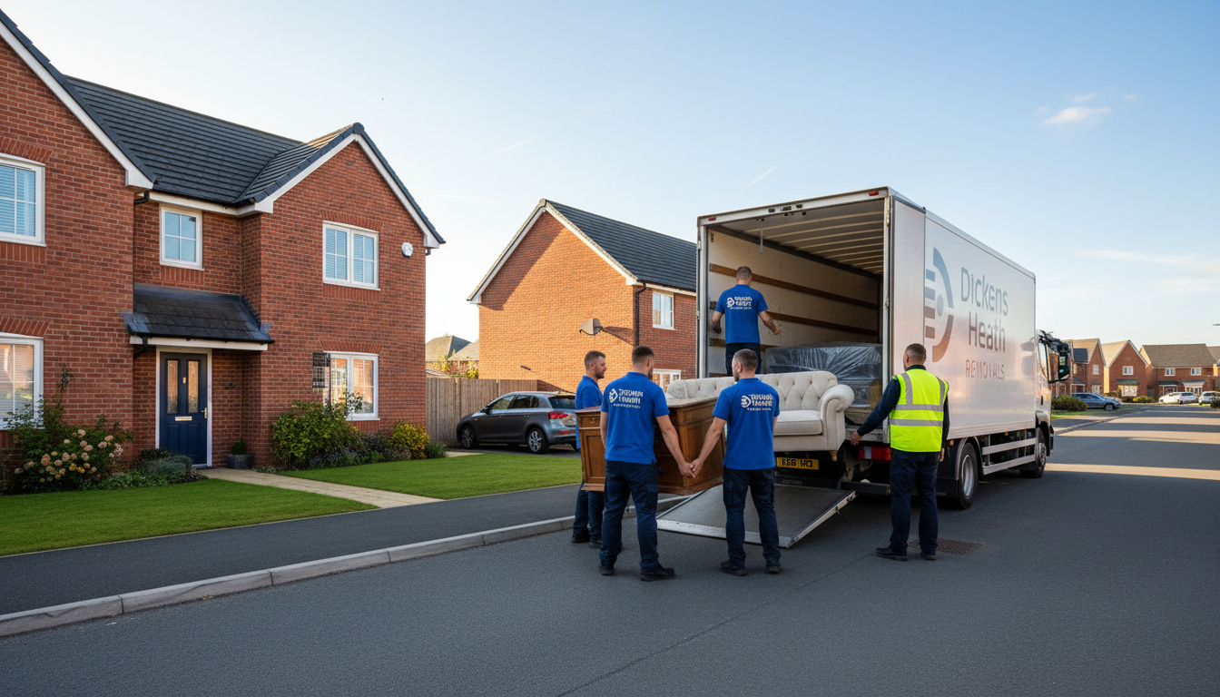 Professional Furniture Removal team in Dickens Heath loading waste into van