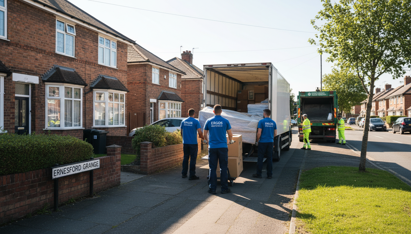 Professional Furniture Removal team in Ernesford Grange loading waste into van